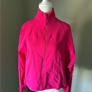 Lululemon Athletica Vibrant Pink Bomber Jacket